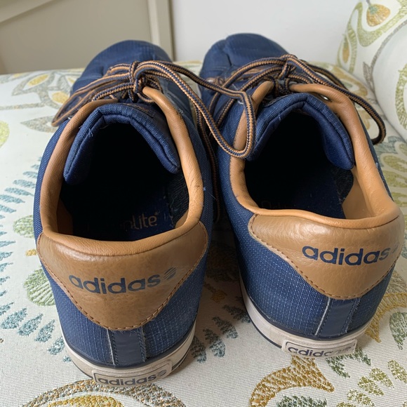 Adidas Neo Cloudfoam Men’s Sz 11.5 Navy Sneakers - Picture 3 of 4